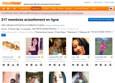 Les membres du site Friendfinder.com